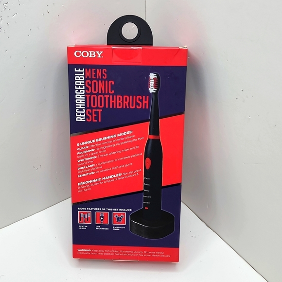 COBY MEN'S SONIC TOOTHBRUSH SET - Picture 4 of 6
